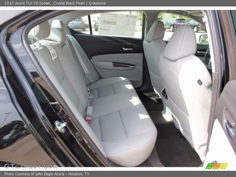 Crystal Black Pearl / Graystone 2017 Acura TLX V6 Sedan