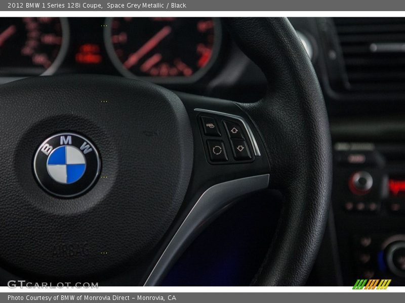 Space Grey Metallic / Black 2012 BMW 1 Series 128i Coupe