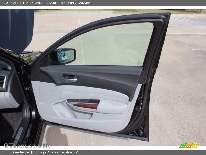Crystal Black Pearl / Graystone 2017 Acura TLX V6 Sedan