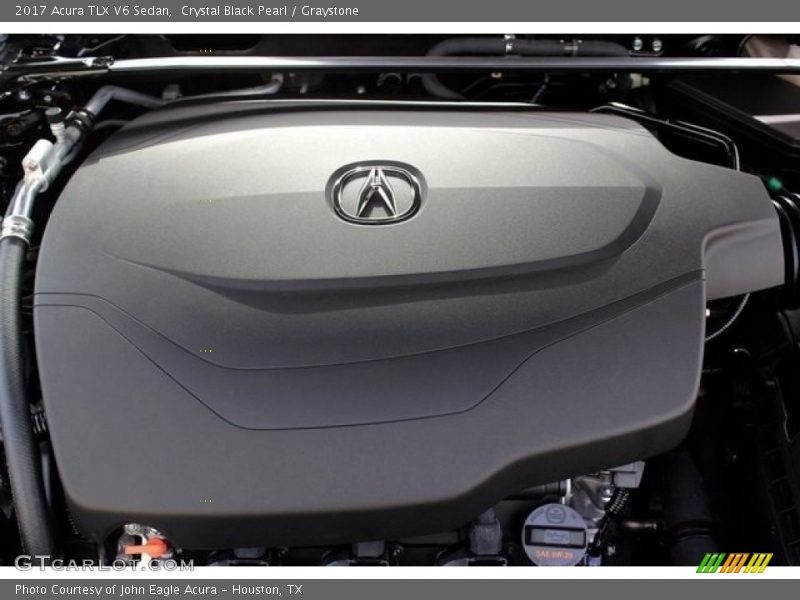 Crystal Black Pearl / Graystone 2017 Acura TLX V6 Sedan