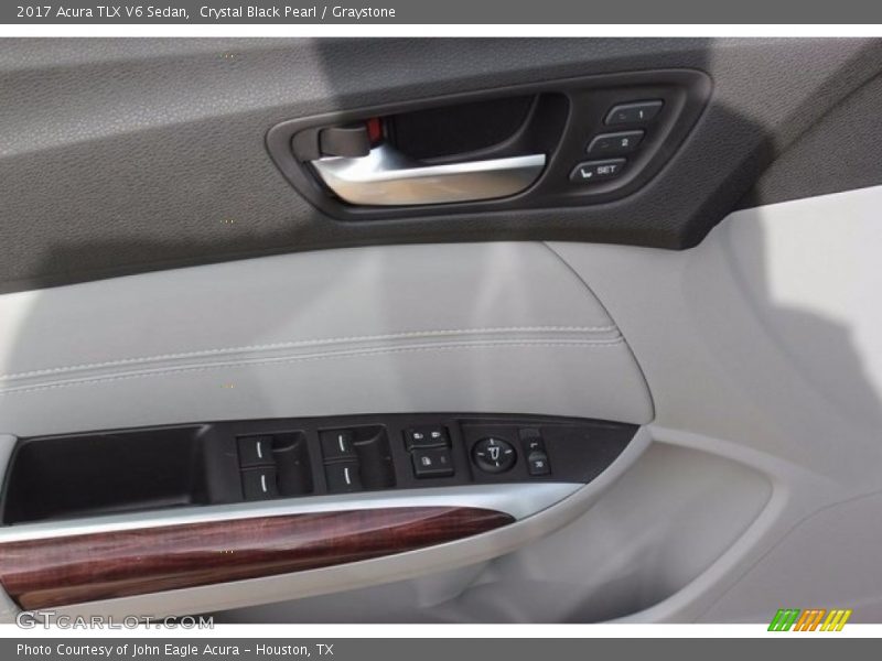 Crystal Black Pearl / Graystone 2017 Acura TLX V6 Sedan