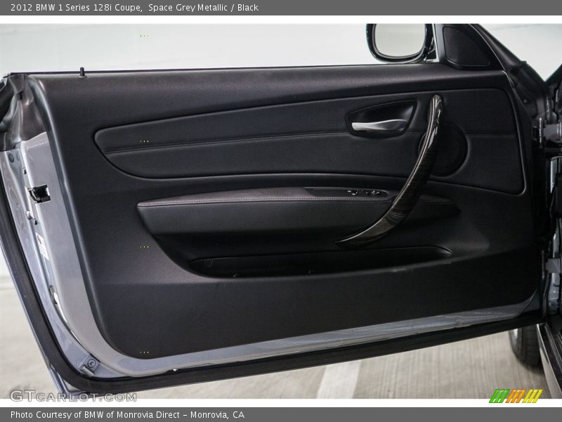 Space Grey Metallic / Black 2012 BMW 1 Series 128i Coupe