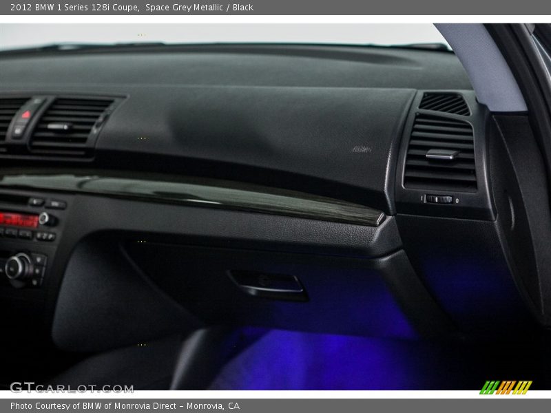 Space Grey Metallic / Black 2012 BMW 1 Series 128i Coupe