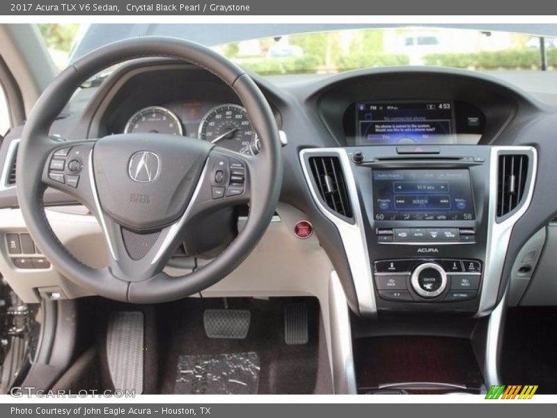 Crystal Black Pearl / Graystone 2017 Acura TLX V6 Sedan