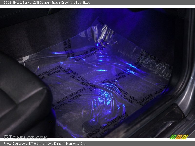 Space Grey Metallic / Black 2012 BMW 1 Series 128i Coupe