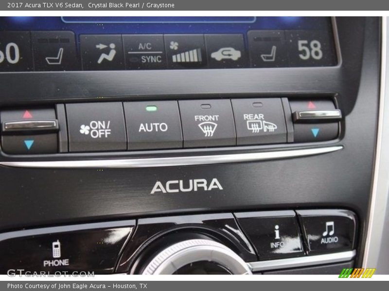 Crystal Black Pearl / Graystone 2017 Acura TLX V6 Sedan