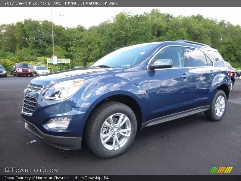 Patriot Blue Metallic / Jet Black 2017 Chevrolet Equinox LT AWD