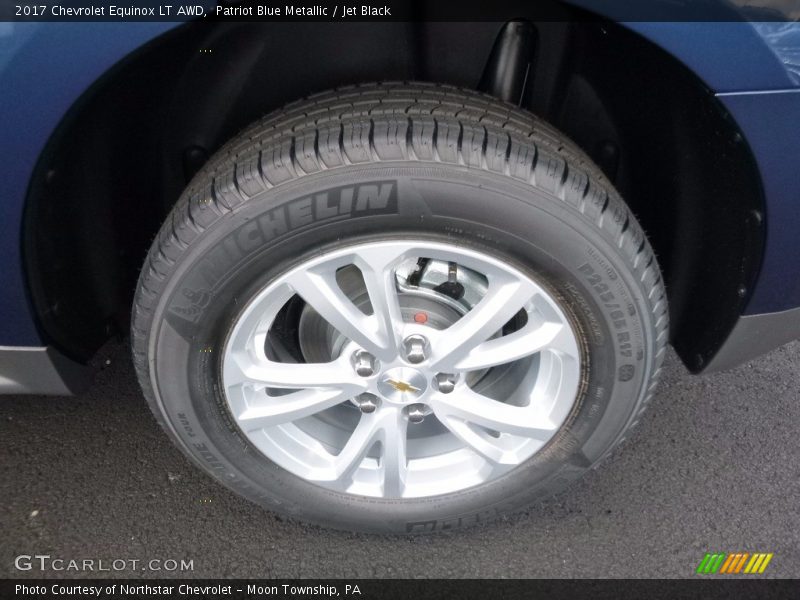 Patriot Blue Metallic / Jet Black 2017 Chevrolet Equinox LT AWD