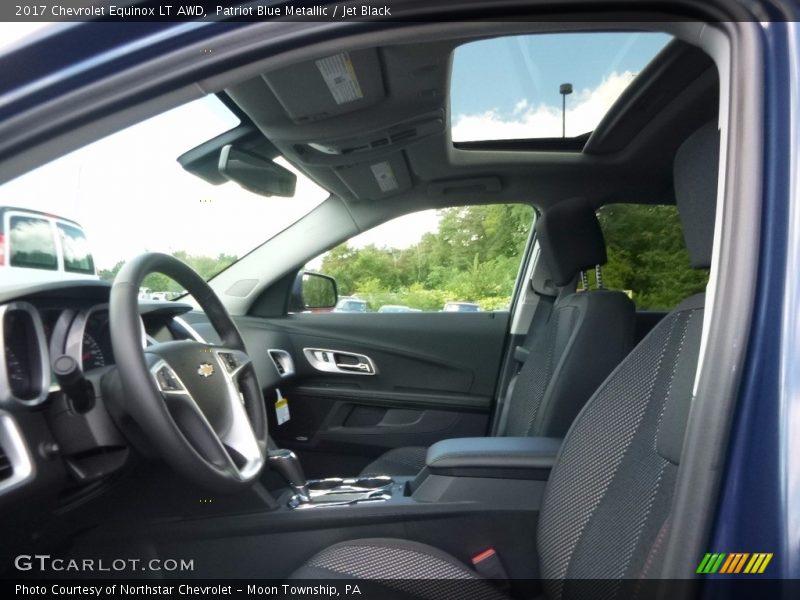 Patriot Blue Metallic / Jet Black 2017 Chevrolet Equinox LT AWD