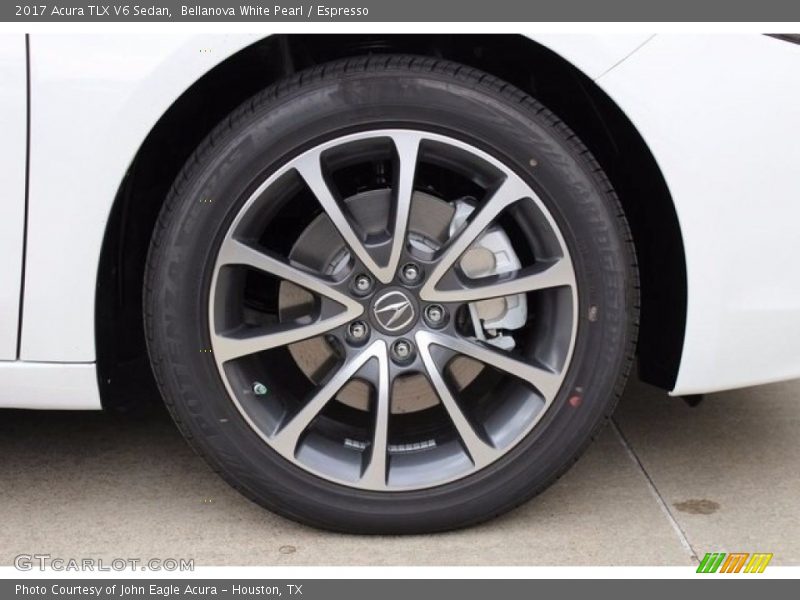 Bellanova White Pearl / Espresso 2017 Acura TLX V6 Sedan