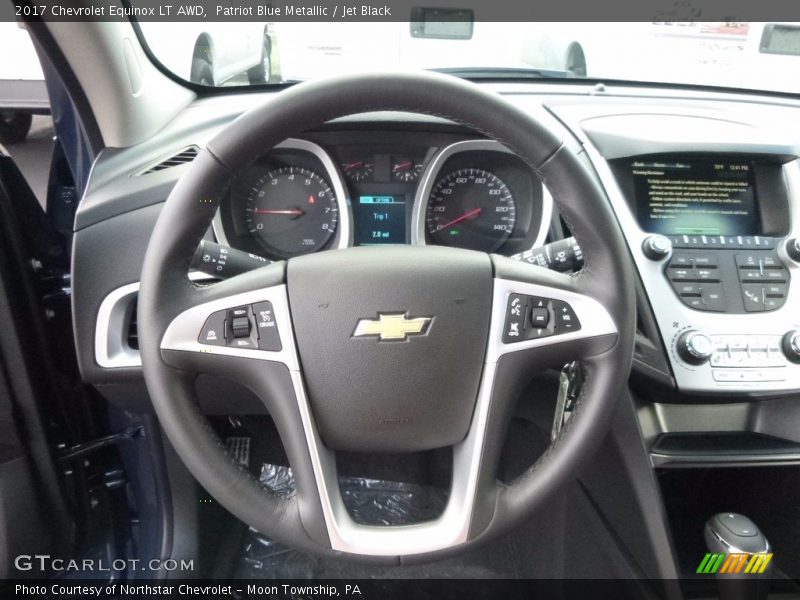 Patriot Blue Metallic / Jet Black 2017 Chevrolet Equinox LT AWD