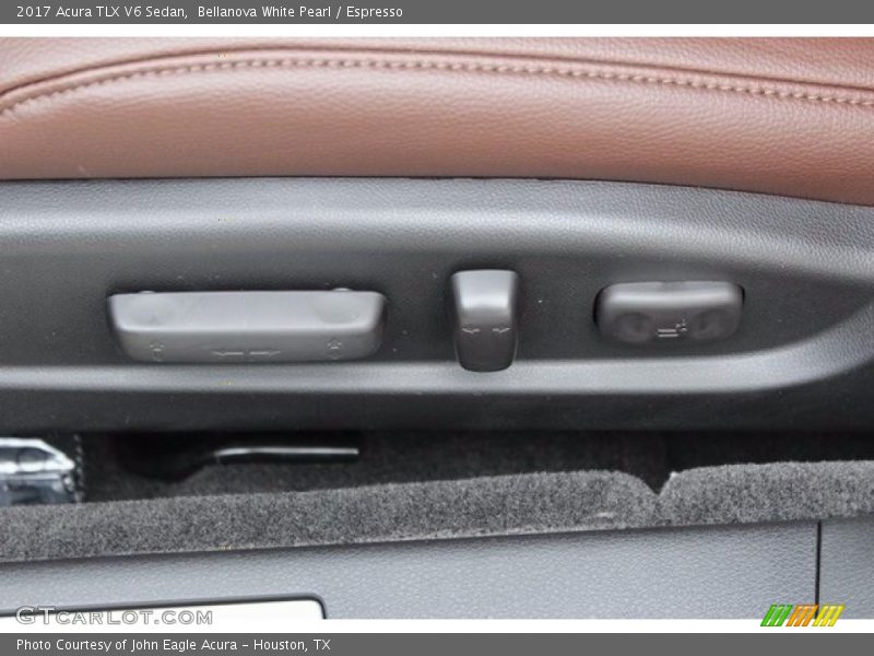 Bellanova White Pearl / Espresso 2017 Acura TLX V6 Sedan