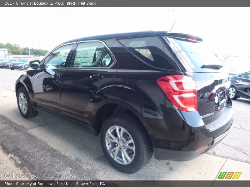Black / Jet Black 2017 Chevrolet Equinox LS AWD