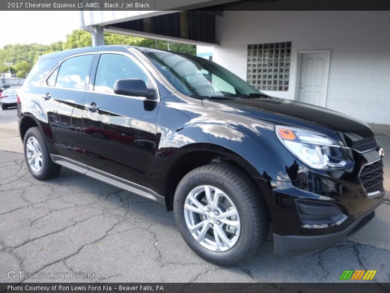 Black / Jet Black 2017 Chevrolet Equinox LS AWD