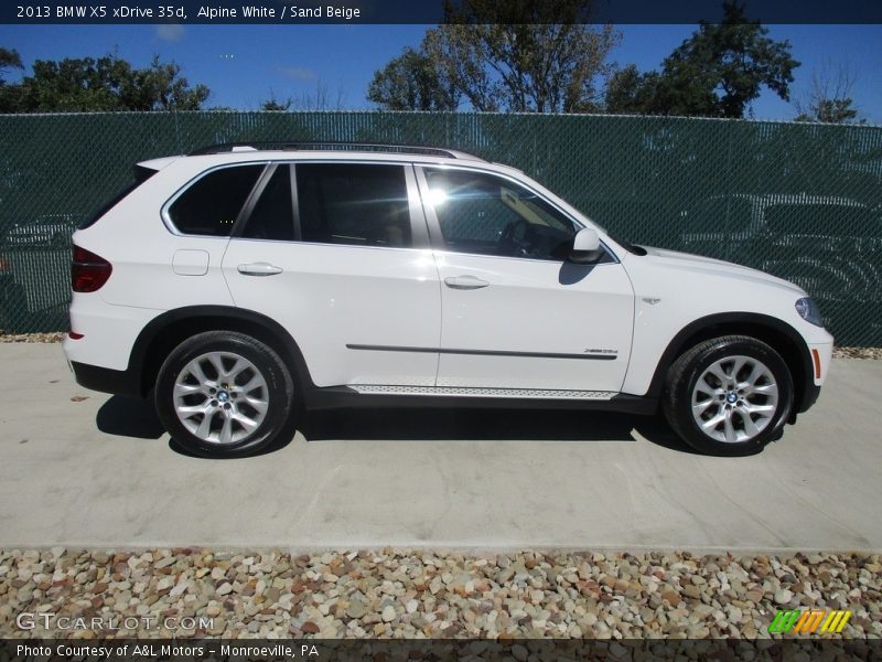 Alpine White / Sand Beige 2013 BMW X5 xDrive 35d