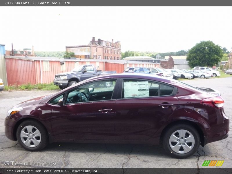 Garnet Red / Black 2017 Kia Forte LX