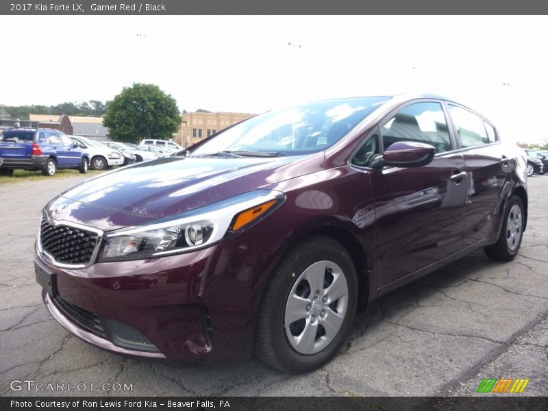 Garnet Red / Black 2017 Kia Forte LX