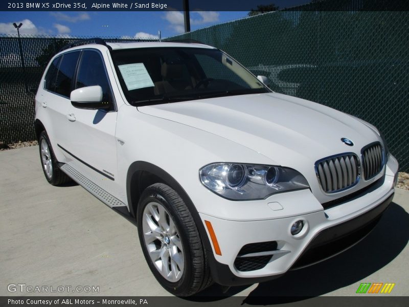 Alpine White / Sand Beige 2013 BMW X5 xDrive 35d