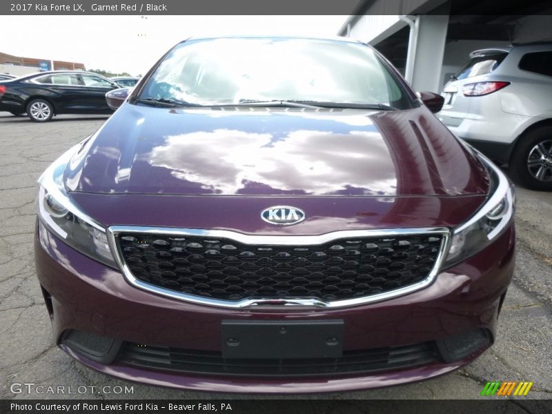 Garnet Red / Black 2017 Kia Forte LX