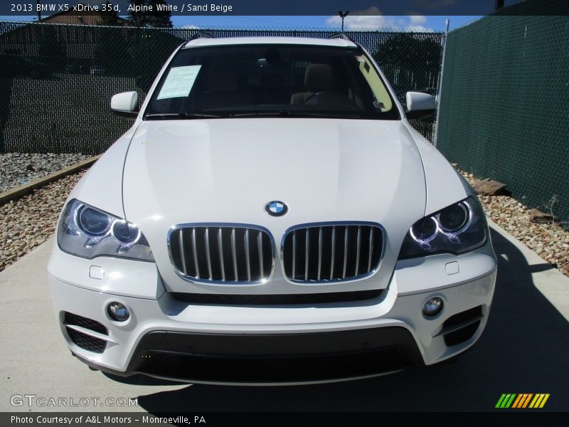 Alpine White / Sand Beige 2013 BMW X5 xDrive 35d