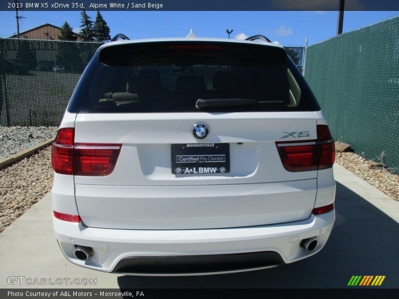 Alpine White / Sand Beige 2013 BMW X5 xDrive 35d