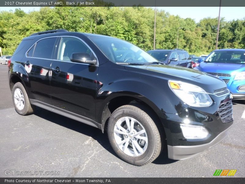 Black / Jet Black 2017 Chevrolet Equinox LT AWD