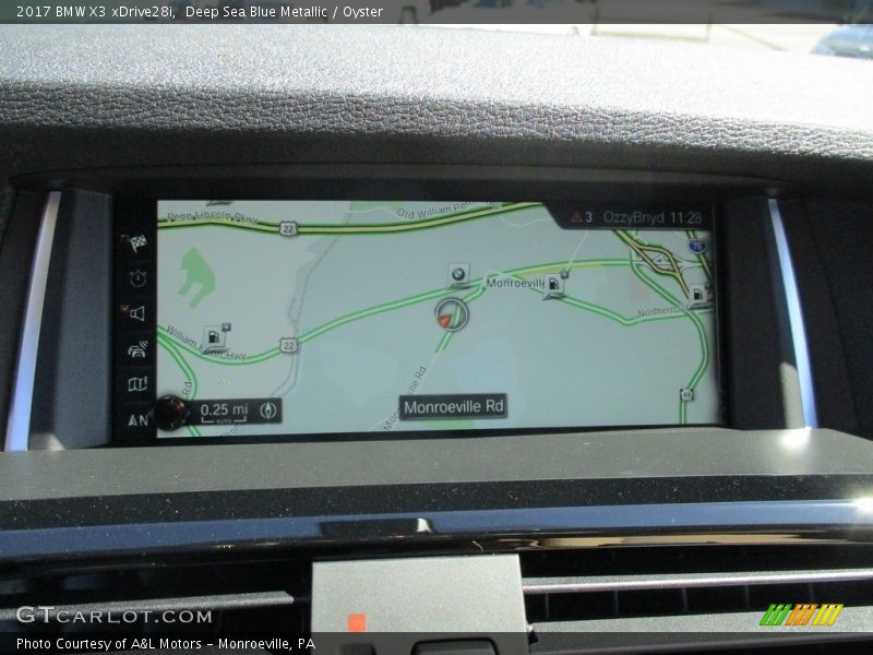 Deep Sea Blue Metallic / Oyster 2017 BMW X3 xDrive28i