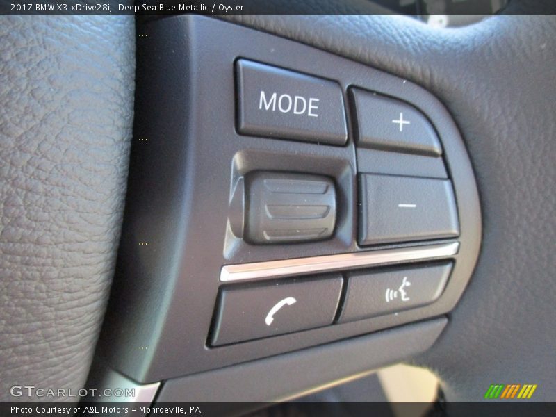 Deep Sea Blue Metallic / Oyster 2017 BMW X3 xDrive28i