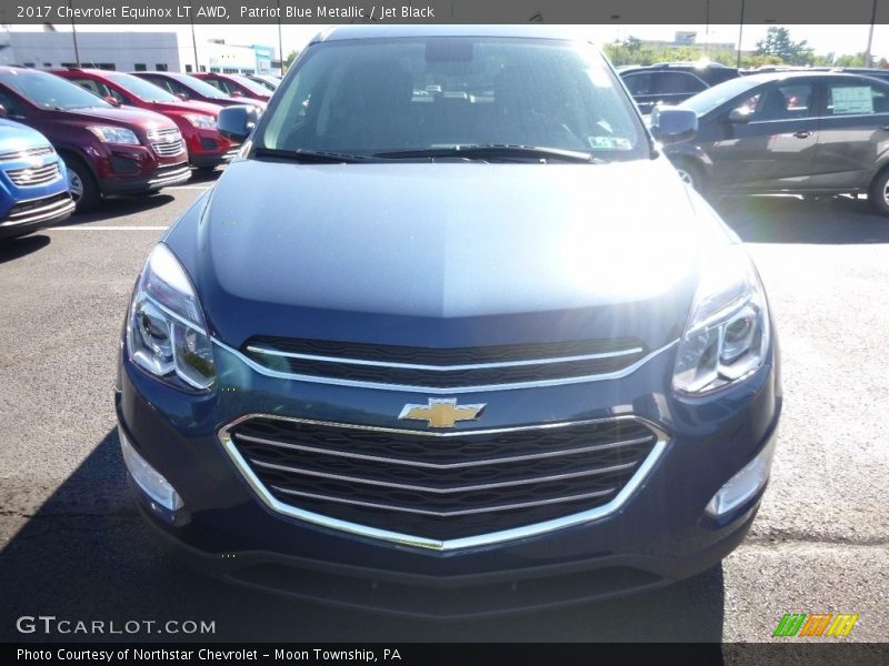 Patriot Blue Metallic / Jet Black 2017 Chevrolet Equinox LT AWD