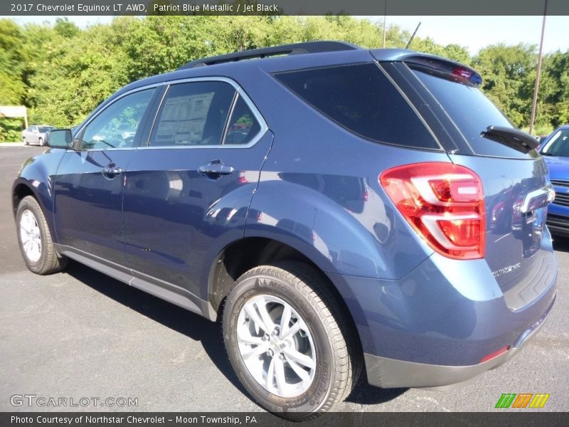 Patriot Blue Metallic / Jet Black 2017 Chevrolet Equinox LT AWD