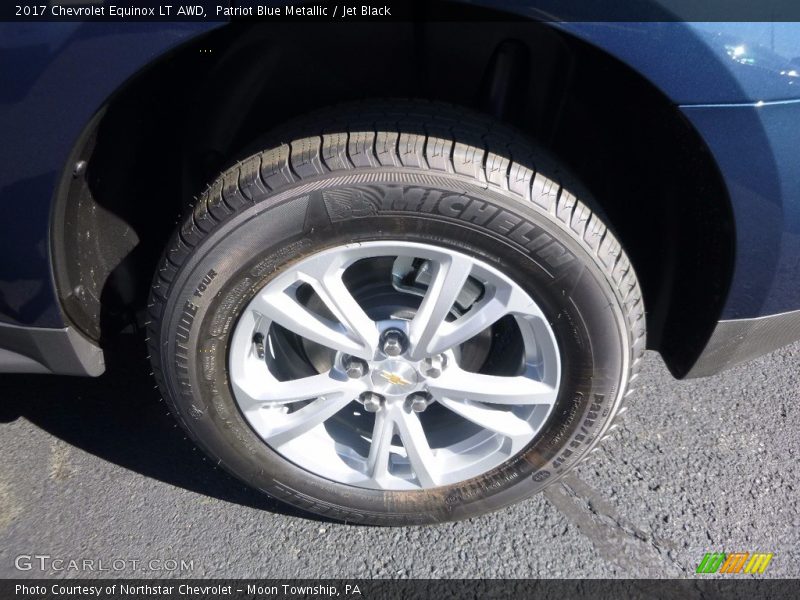 Patriot Blue Metallic / Jet Black 2017 Chevrolet Equinox LT AWD