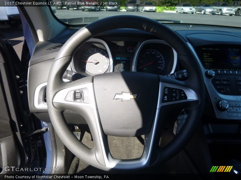 Patriot Blue Metallic / Jet Black 2017 Chevrolet Equinox LT AWD