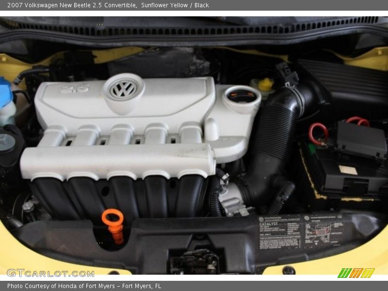 Sunflower Yellow / Black 2007 Volkswagen New Beetle 2.5 Convertible