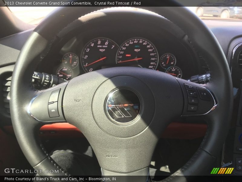 Crystal Red Tintcoat / Red 2013 Chevrolet Corvette Grand Sport Convertible