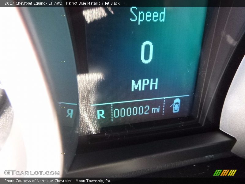 Patriot Blue Metallic / Jet Black 2017 Chevrolet Equinox LT AWD