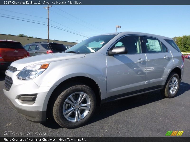 Silver Ice Metallic / Jet Black 2017 Chevrolet Equinox LS