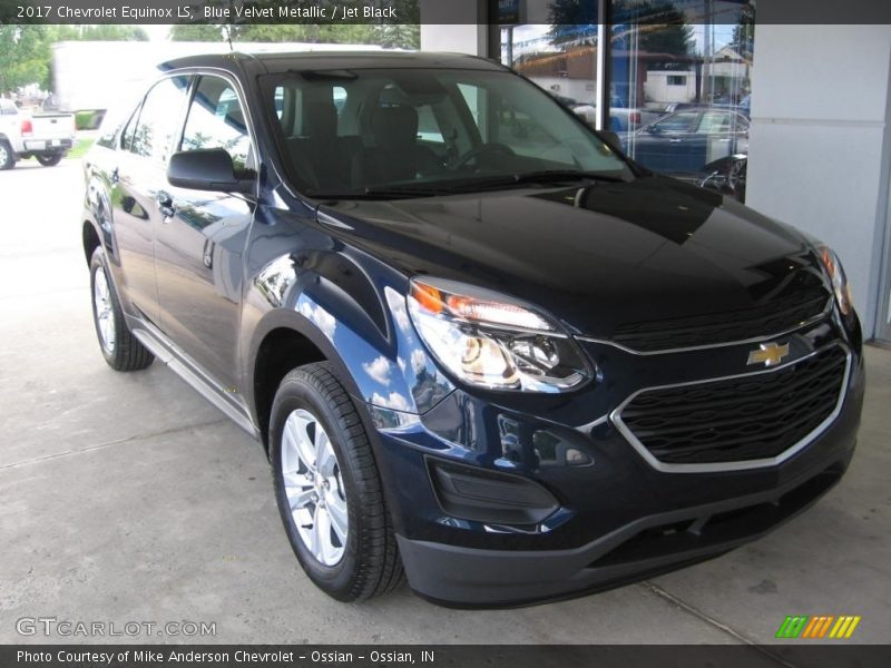 Blue Velvet Metallic / Jet Black 2017 Chevrolet Equinox LS