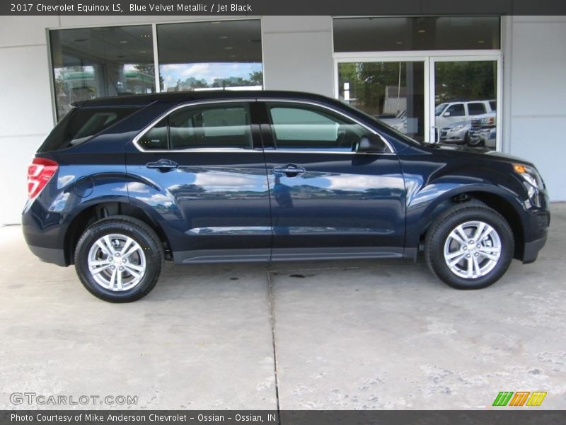 Blue Velvet Metallic / Jet Black 2017 Chevrolet Equinox LS