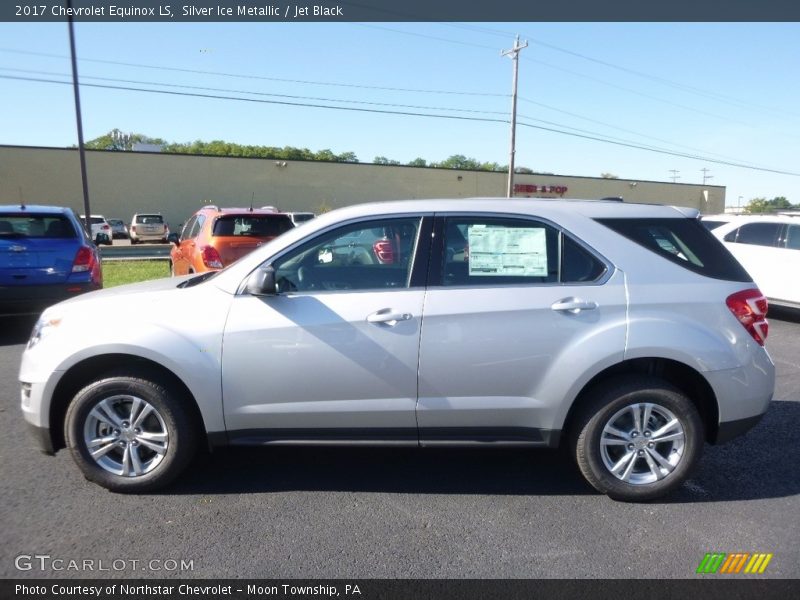 Silver Ice Metallic / Jet Black 2017 Chevrolet Equinox LS