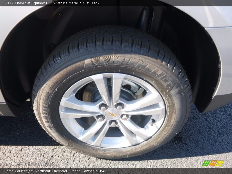 Silver Ice Metallic / Jet Black 2017 Chevrolet Equinox LS