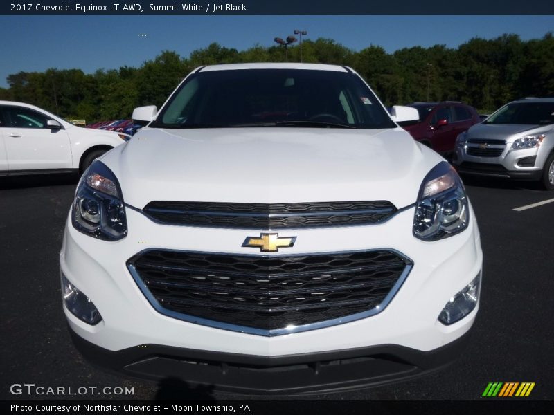 Summit White / Jet Black 2017 Chevrolet Equinox LT AWD