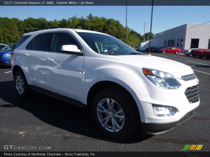 Summit White / Jet Black 2017 Chevrolet Equinox LT AWD