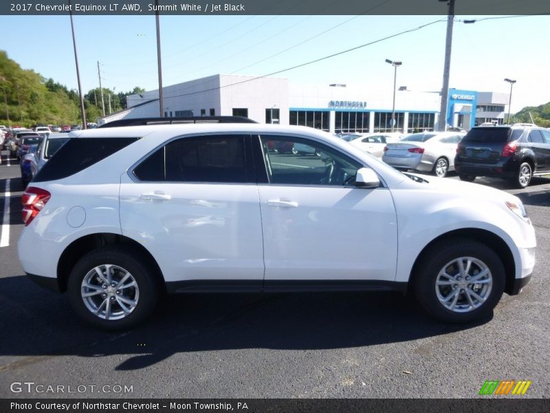 Summit White / Jet Black 2017 Chevrolet Equinox LT AWD