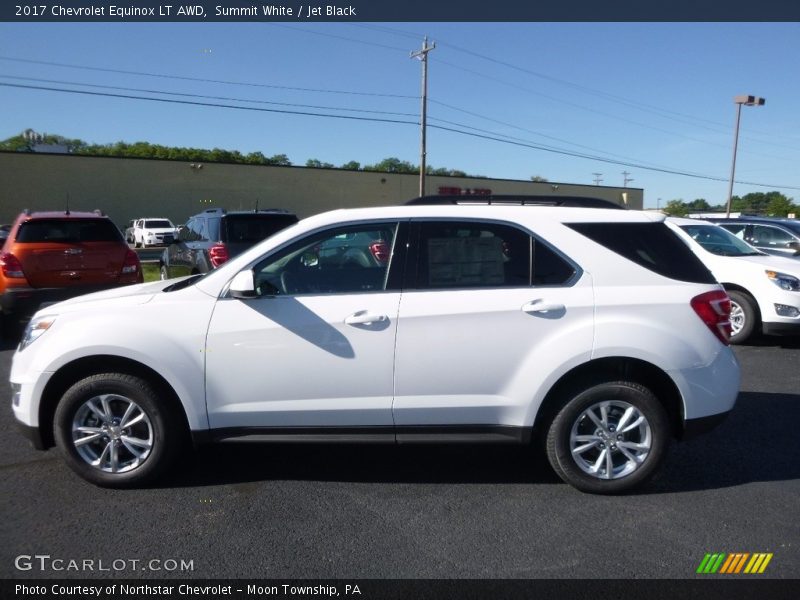 Summit White / Jet Black 2017 Chevrolet Equinox LT AWD