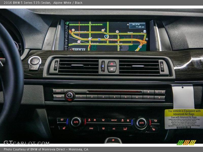 Alpine White / Black 2016 BMW 5 Series 535i Sedan