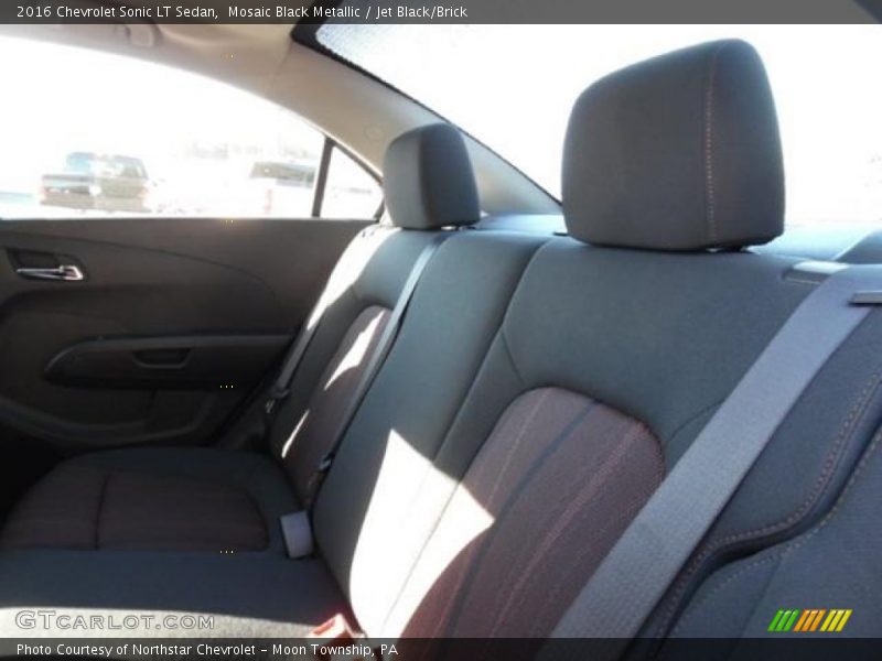 Mosaic Black Metallic / Jet Black/Brick 2016 Chevrolet Sonic LT Sedan