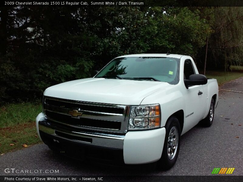 Summit White / Dark Titanium 2009 Chevrolet Silverado 1500 LS Regular Cab