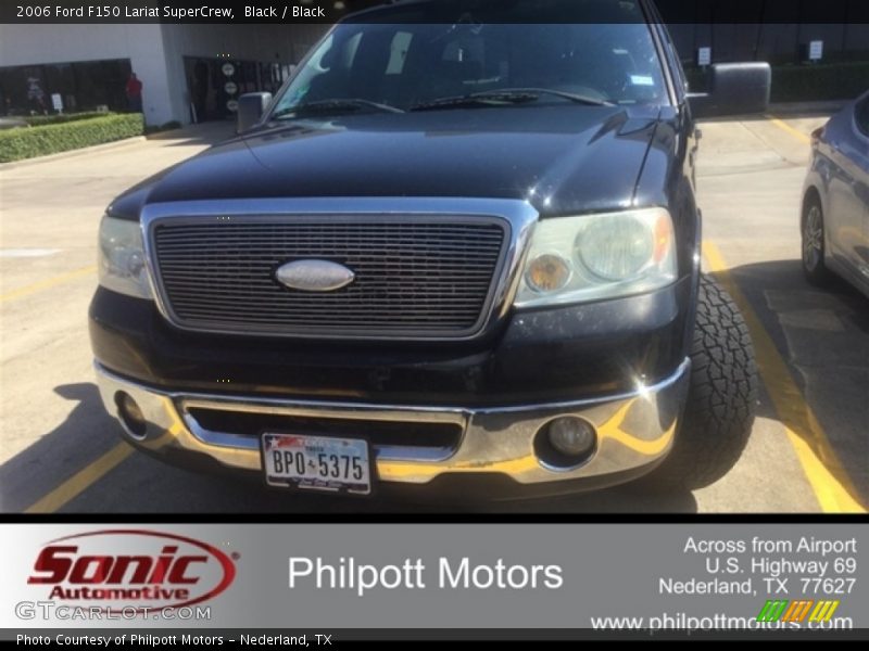 Black / Black 2006 Ford F150 Lariat SuperCrew