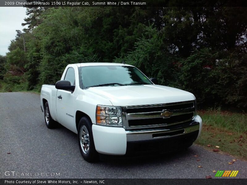 Summit White / Dark Titanium 2009 Chevrolet Silverado 1500 LS Regular Cab
