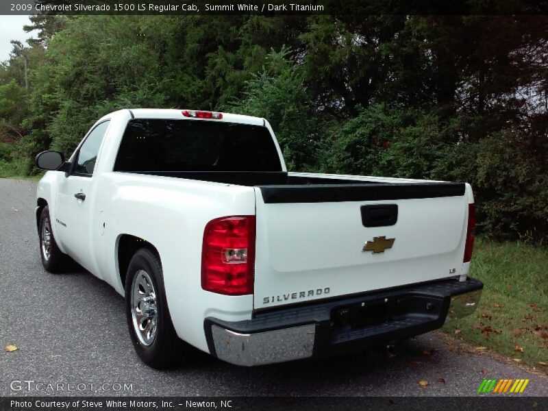 Summit White / Dark Titanium 2009 Chevrolet Silverado 1500 LS Regular Cab